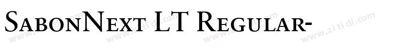 SabonNext LT Regular字体转换